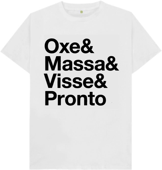 Camiseta Oxe & Massa & Visse & Pronto