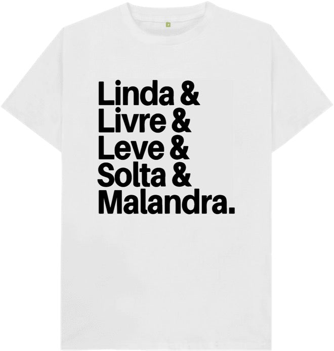 Camiseta Linda & Livre & Leve & Solta & Malandra